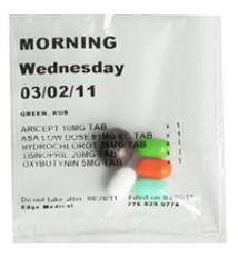 single serve pill pouch